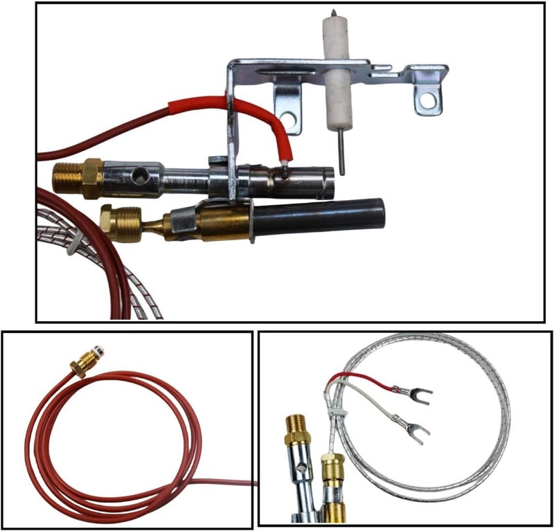 palart LPG8414 PP225 103778-01 R3623 14D0477 Heater Parts Propane (LP) ODS Pilot Assembly w/Thermopile and Thermocouple - Image 3